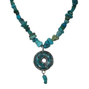 Peyote Bird Turquoise Necklace